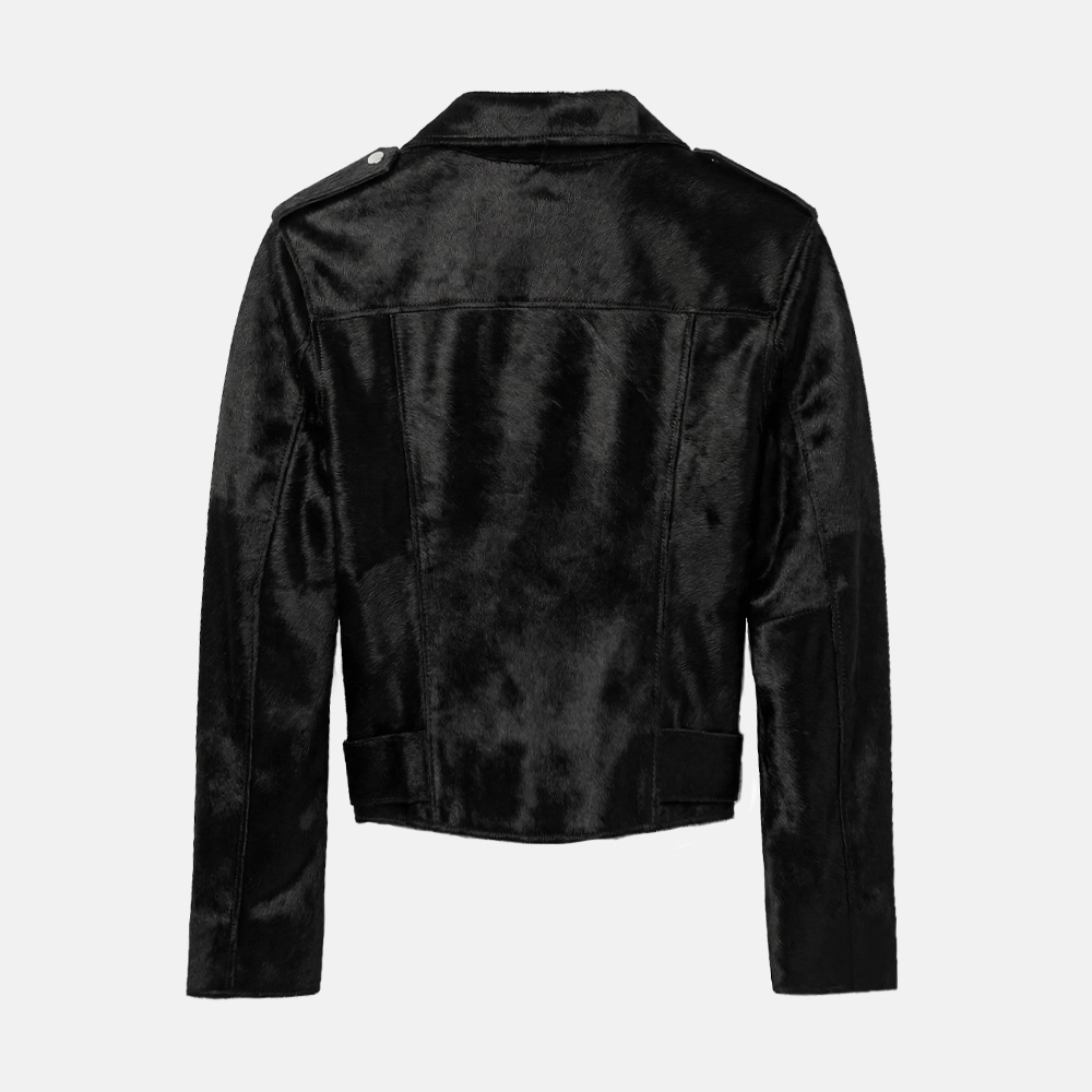 Super Flea Market+AllSaints+Black fitted belted biker jacket +Brand archive 4